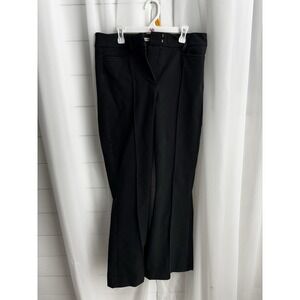 Abercrombie & Fitch Black Tailored Flare Dress Pants 28S Short‎ Small Seam Front